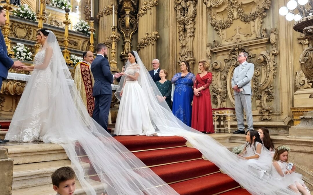 Paola e Raphael / Lorenza e João – 09/06/2023 – Igreja São Francisco de Paula